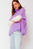 Mohair Turtleneck Sweater Lilac Sweet Like You