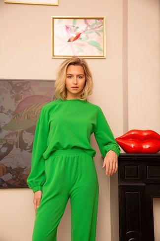 Isla Long Sleeved Top Green Studio Amaya