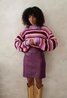 Faux Leather Mini Chelsea Skirt Aubergine Purple Ydence
