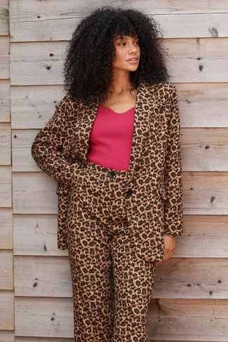 Leonie Suit Blazers Leopard Print Ydence