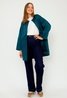 Satin Quilted Midi Jacket Teal Sweet Like You
