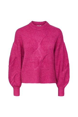 Yaslexu Knit Sweater Rose Violet Pink YAS