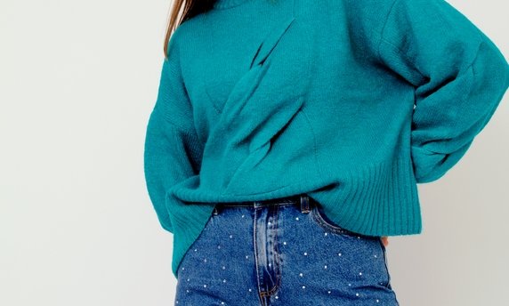 Yaslexu Knit Sweater Tile Blue Green Yas - Product - Sienna Goodies