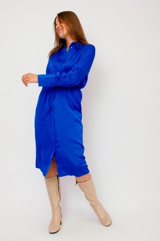 Viellette Shirt Dress Lapis Blue Vila