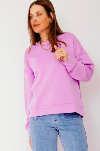 Ima Q Sweatshirt Lilac Violet Tulle MSCH Copenhagen