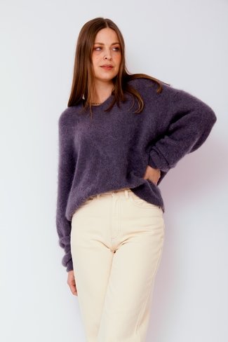 Louise V-Neck Sweater Grey Sweet Like You