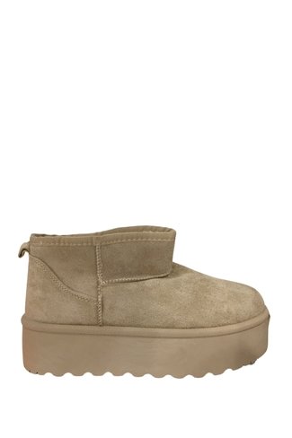 Comfy Fur Boots Taupe Sweet Like You