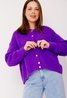 Lauren Short Buttoned Cardigan Purple Sweet Like You