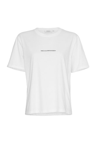Terina Logo T-Shirt White Black MSCH Copenhagen
