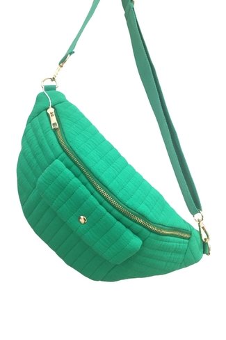 Quilted Fanny Pocket Bag Green Sweet Like You