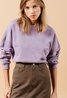 Marais Open Back Sweater Lilac Purple Grace and Mila
