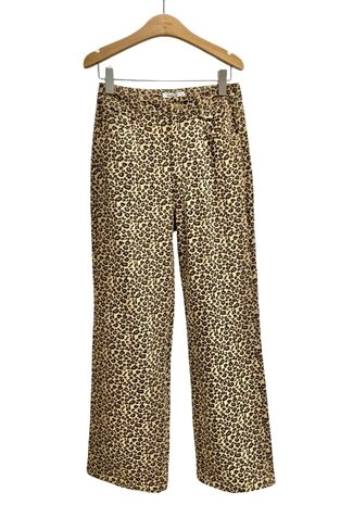 Leopard Jeans Pants Brown Sweet Like You